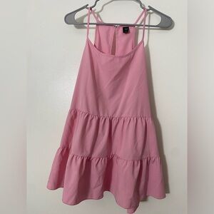 SHEIN 2XL Light Pink Ruffle Hem Cami Top